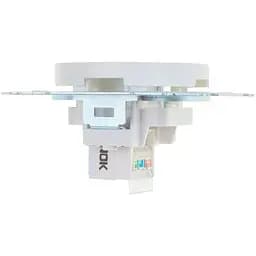 Розетка мережева ком'ютерна Brille WB-1PC Wh біла (42-285) - мініатюра 3
