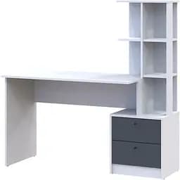 Офісний стіл Doros Т7 Білий/Графіт 136х55х138 (DRS-011511)