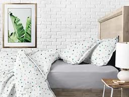 Комплект постільної білизни Cosas Color blots CS1 Полуторний бірюзовий (ColorBlots_Grey_160) - мініатюра 7