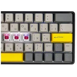 Клавіатура Epomaker EP64 60 Mulan Switch Hot-Swap RGB Wireless/Bluetooth/USB UA Black (EP64-B-M) - мініатюра 3