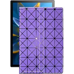 Чехол StatusCASE из экокожи для планшета Blackview OSCAL PAD 8 Фиолетовый ромб