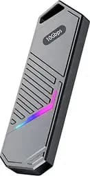 Зовнішня кишеня для SSD M.2 NVMe кишеня M.2 USB-C корпус для SSD M.2 USB 3.2 Gen2 10Gbps перехідник M.2 NVMe на USB