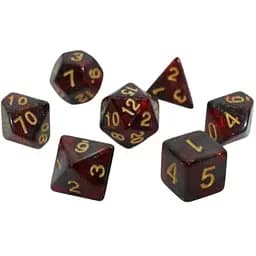 Набір кубиків Galaxy 7 Dice Set - Red , 7 шт. (g7dgala06)