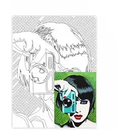 Полотно на картоне с контуром Rosa Start Paparazzi 30×40 хлопок акрил [CD]