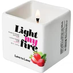 Масажна свічка Love To Love Light My Fire Strawberry (80 мл)
