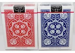 Карти гральні United States Playing Card Company Tally-Ho Fan Back Standard Index (red blue) (PC_THFB) - мініатюра 2