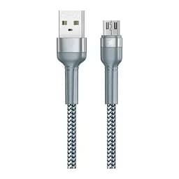 Дата кабель для зарядки REMAX Jany RC-124m USB 2.0 — micro USB 2.4A Серебряный (1м)