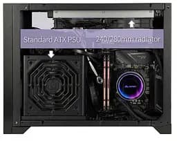 Корпус ALmordor Sharky 170I ITX White (ALS170IWH) Без БП - мініатюра 3