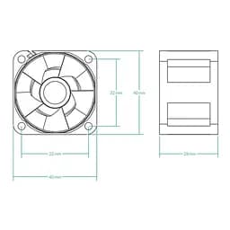 Кулер до корпусу Arctic S4028-15K (ACFAN00264A) - мініатюра 5