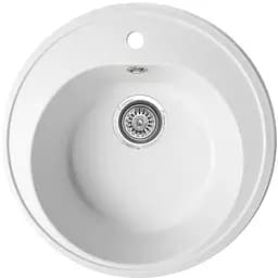 Мийка кухонна Valetti 5S гранітна 510x510 мм біла