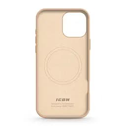 Силиконовый чехол с MagSafe для Apple iPhone 16 Pro Max, ICON2 MagCase, золотой, противоударный, панель с мягкой подкладкой, защита всего корпуса, поддержка беспроводной зарядки, совместим с защитными стеклами и пленками, ArmorStandart (ARM80196) - мініатюра 2
