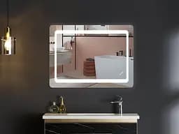 Дзеркало Mixxus TWEE MR09-80x60-Reverse (LED Touch, антизапотівання, димер, регулювання яскравості) MI6660 - мініатюра 9