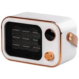 Тепловентилятор портативный с керамическим нагревательным элементом 1200 Вт Белый