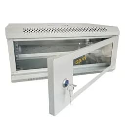 Шафа настінна GEAR 4U 19 600x450x280 мм, + Полиця 19, grey (GWMSN-4U-600-450G) - мініатюра 5