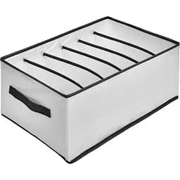 Коробка-органайзер Stenson 4425206J-White для зберігання білизни 6 відділень (35589)