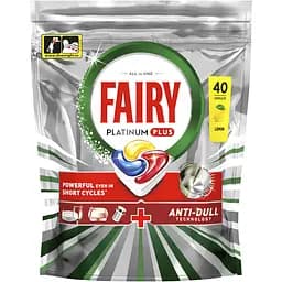 Капсулы для посудомоечных машин Fairy Platinum Plus Все-в-1, 40 шт.