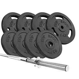 Набор Hop-Sport Strong с прямым грифом 39 кг