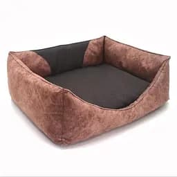 Лежак для котів та собак Zoo-hunt Фокс прямокутний коричневий №4 60х80х24 см