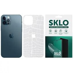 Захисна гідрогелева плівка SKLO Back (тил+лого) Transp. для Apple iPhone 13 mini (5.4) Прозорий / Croco
