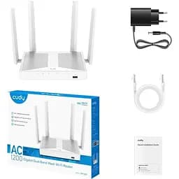 Маршрутизатор Cudy WR1300S, AC1200 Gigabit Wi-Fi Mesh Router with USB (WR1300S)