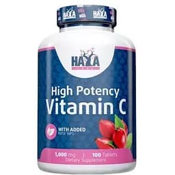 Витамины и минералы Haya Labs High Potency Vitamin C 1000 мг with Rose Hips 100 таблеток