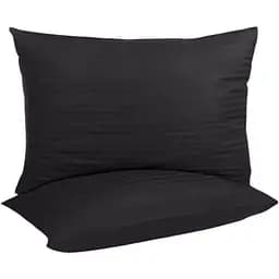 Наволочки Lotus Home Отель Сатин Страйп 70х70 см черные 2 шт. (svt-2000022273435)