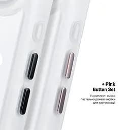 Чехол Apple iPhone 17 Air, Unit MagSafe, белый, прозрачный, магсейф, ударопрочный, магнитный, панель-накладка с поддержкой MagSafe, с поддержкой беспроводной зарядки, TPU+PC, защита всего корпуса, ударопрочный, ArmorStandart (ARM90584) - мініатюра 5