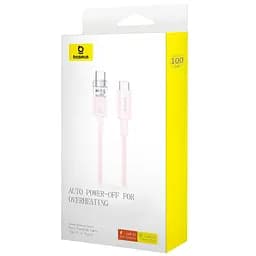 Кабель Baseus Explorer Series Fast Charging Cable with Smart Temperature Control Type-C to Type-C 100W 1 м Babypink - мініатюра 2