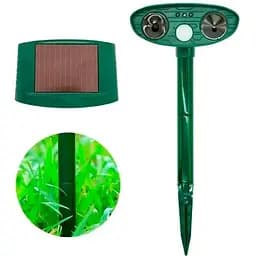 Ультразвуковой отпугиватель Bautech животных от солнечной панели Зеленый