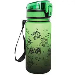 Пляшка для води СoolPack Brisk Game Over 400 мл зелена (Z17969)