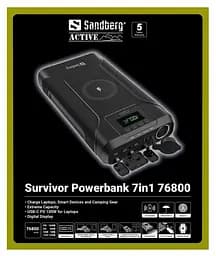 Павербанк Sandberg Black 76 800 mAh / 120 Вт (421-15) - мініатюра 6