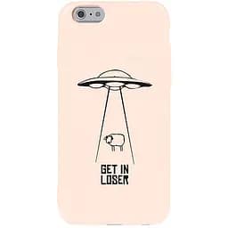Чохол-накладка Toto Pure TPU 2 mm Print Case Apple iPhone 6/6s #70 Get Loser Sand pink
