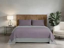 Комплект постільної білизни Soho сімейний Puprle/Light gray 150х200 см (PATTERN 24-F) - мініатюра 2