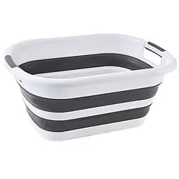 Ведро складное MBM My Home Bin-18 бело-серое 26 л (BIN-18 26L WHITE/GRAY)