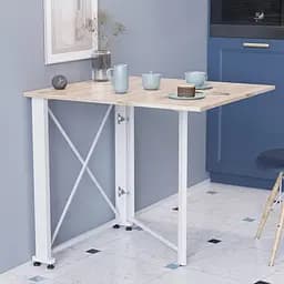 Стіл-книга трансформер Оріон 1 Ferrum-decor 750x810x730 Білий метал ДСП Дуб Сан-Марино 16 мм (FRD-104605)