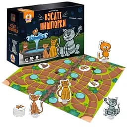 Настільна гра-бродилка "Вусаті нишпорки" Vladi Toys VT8055-44 з фігурками котів - мініатюра 2
