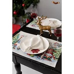 Серветка Прованс Різдвяне багаття гобеленова 30х50 см (36427)