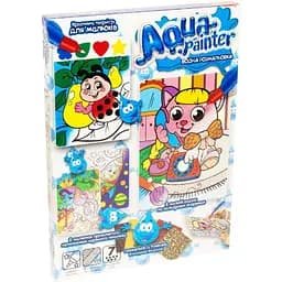 Детский набор для творчества Danko Toys Aqua Painter Котенок с телефоном водная раскраска (AQP-01-02U)