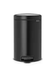 Бак для мусора Brabantia Pedal Bin, черный матовый, 12 л (113741)