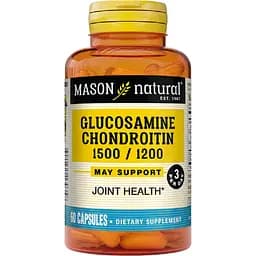 Глюкозамин и хондроитин Mason Natural Glucosamine Chondroitin 1500/1200, 60 капсул