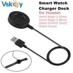 Зарядний пристрій Amazfeel для смартгодинника Huawei GT2/ GT 2e/ GT/ Honor Magic/ Watch 2 42 46 мм Black - мініатюра 2