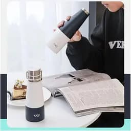 Термос Kiss Kiss Fish Yopin S-U47WS-E 475 мл Intelligent Thermal-insulation Water Cup біло-блакитний - мініатюра 4