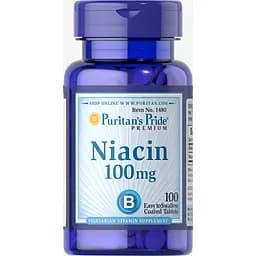Ниацин Puritan's Pride Niacin 100 mg 100 таблеток