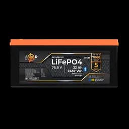 Акумулятор LP LiFePO4 76,8V - 32 Ah (2457Wh) (BMS 64A/32А) пластик Smart BT