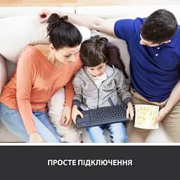 Клавіатура Logitech K400 Plus Wireless Touch Black (920-007145) - мініатюра 5