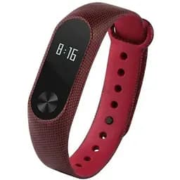 Силиконовый ремешок Primo для фитнес-браслета Xiaomi Mi Band 2 Red Gravel