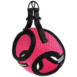 Шлейка для собак Bronzedog Mesh Vest, размер 3XS, 24х26 см, розовая