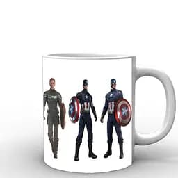 Кружка GeekLand Captain America костюмы CA.02.018 330 мл белая