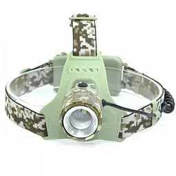 Ліхтар налобний акумуляторний камуфляж CH-002M-T6 signal light zoom ЗУ Type-C - мініатюра 2