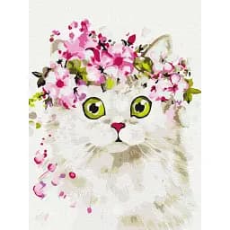 Картина по номерам Brushme Удивленная кошка 30x40 см